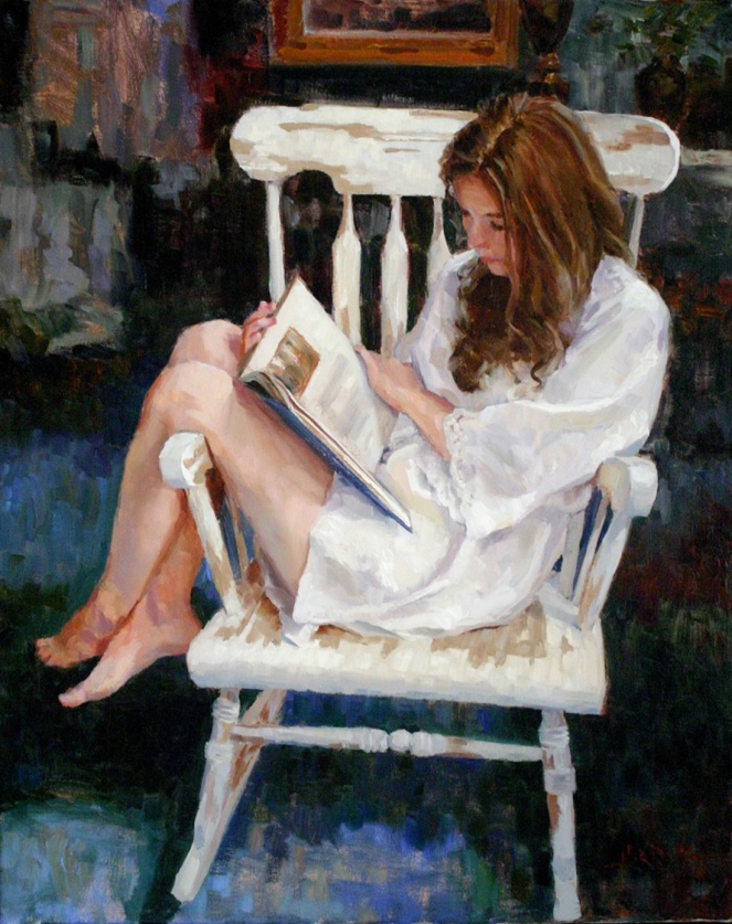 672. Women Reading - simena by SCOTT HARDING